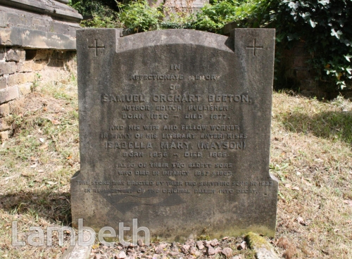 MRS BEETON'S GRAVE, WEST NORWOOD CEMETERY - LandmarkLandmark MRS BEETON'S GRAVE, WEST NORWOOD CEMETERY - LandmarkLandmark